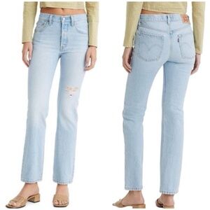 Levis 501 Jeans 150th Anniversary‎ Edition Floral Patch Button Fly 26